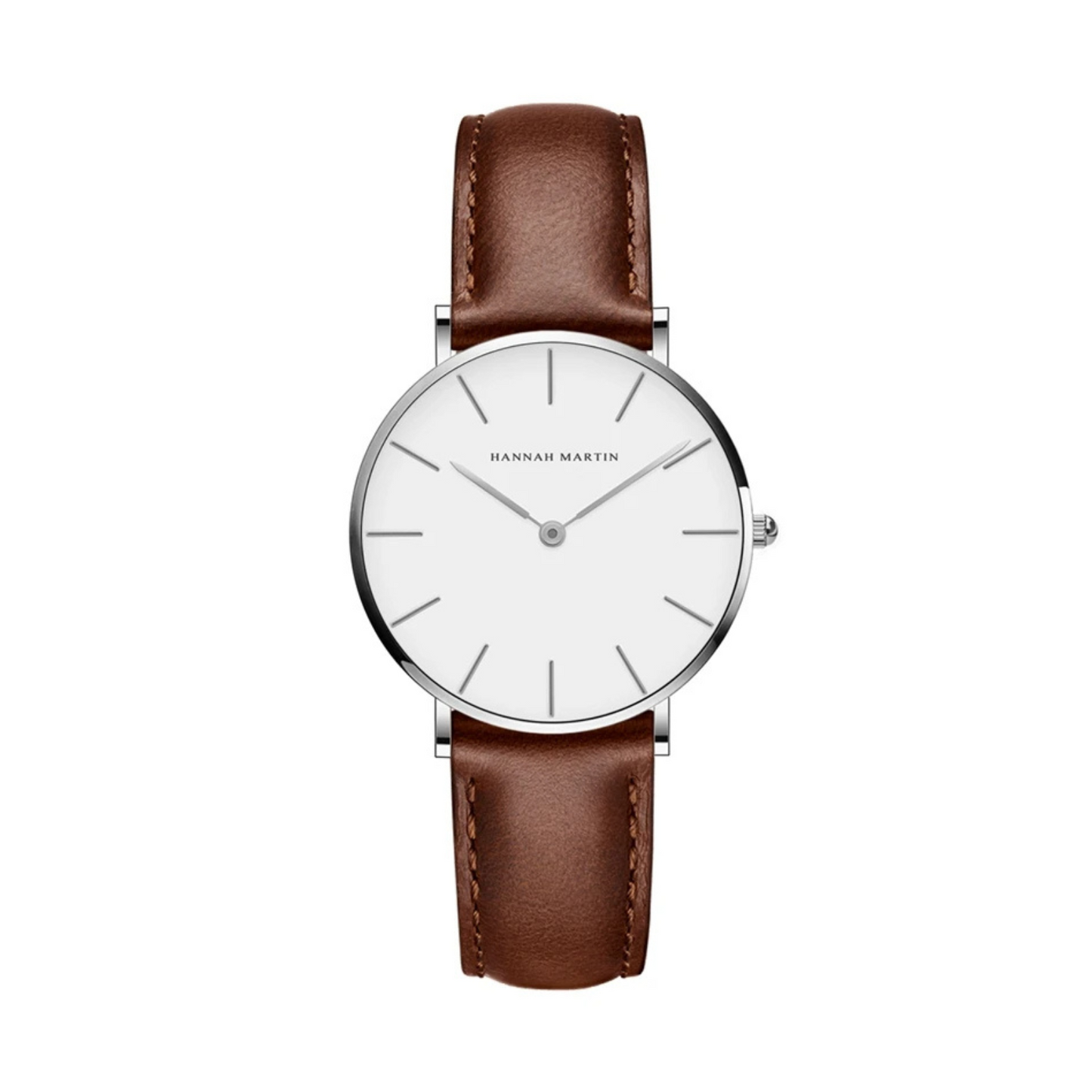 Vittoria - damenuhr mit lederarmband und rundem zifferblatt