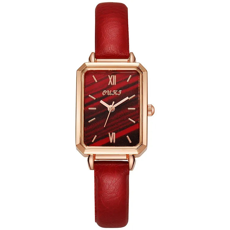 Giorgia Quadratische Vintage-Uhr