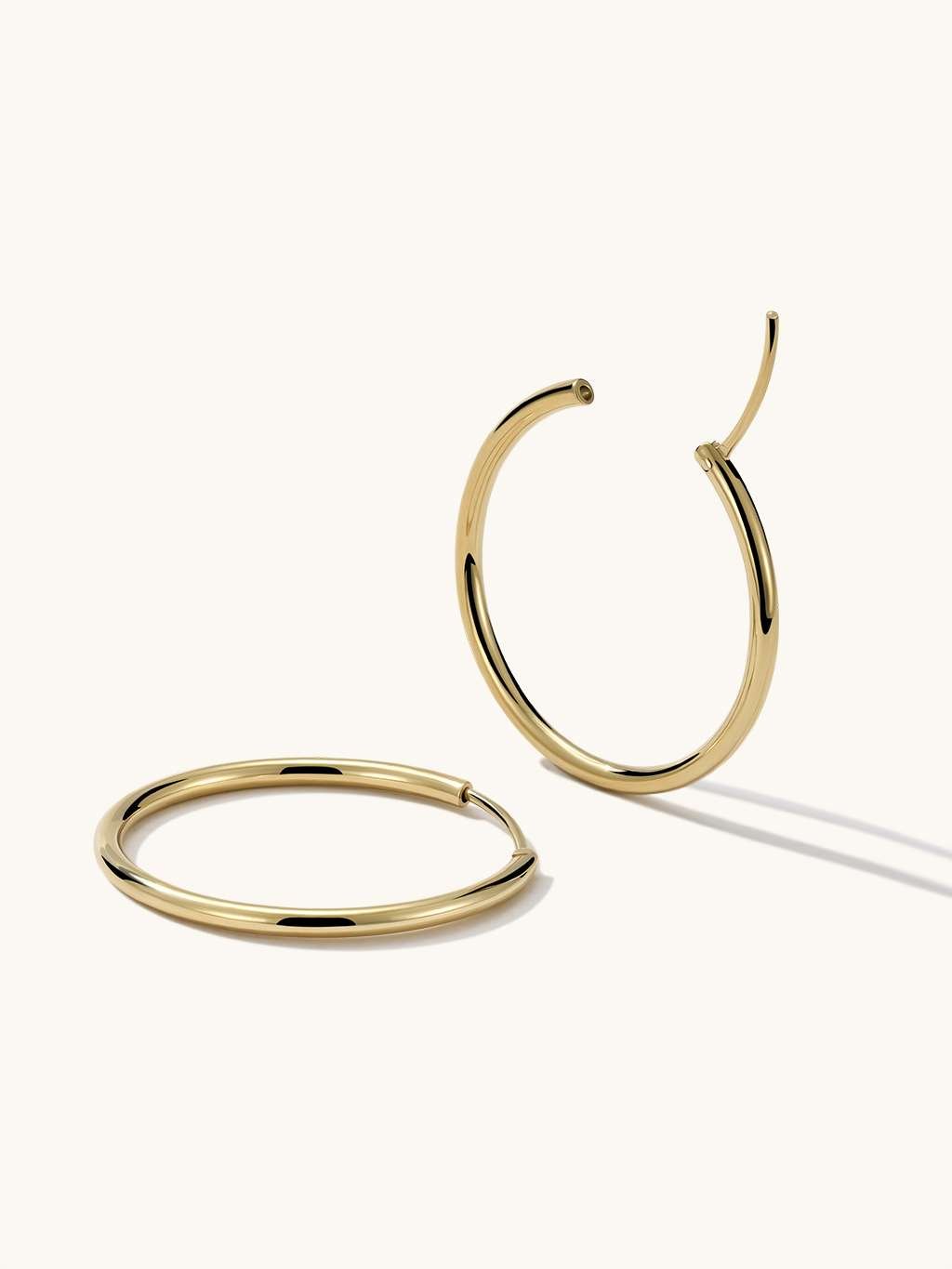 Be Strong Ohrringe Gold 24mm - Dorose | Wasserfester Schmuck, 18K vergoldet