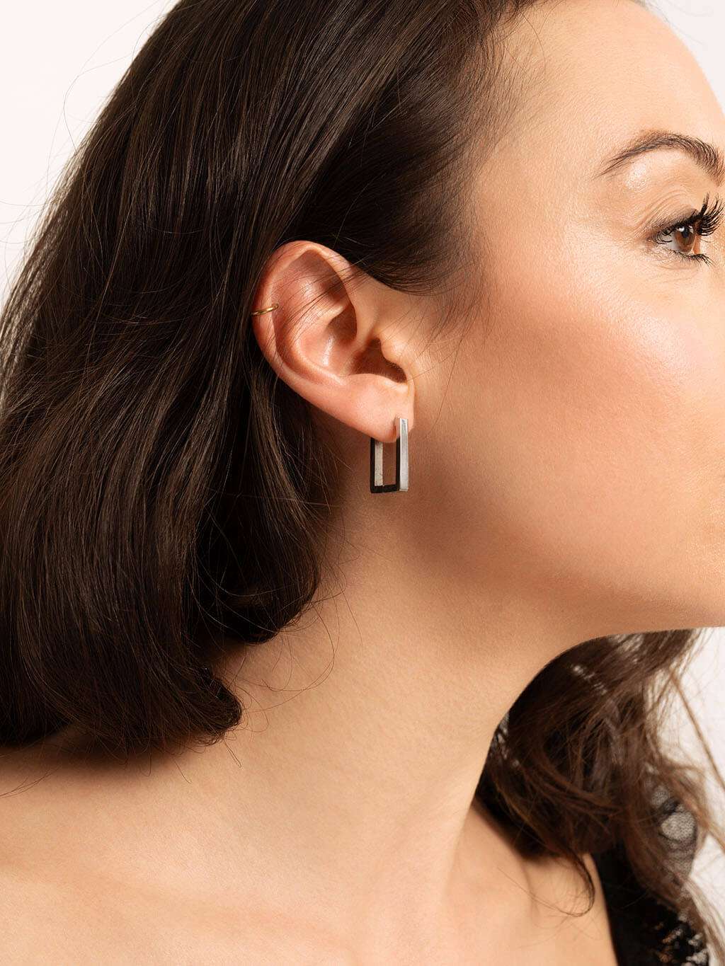 Block Ohrringe Gold & Silber - Dorose | Wasserfester Schmuck, 18K vergoldet