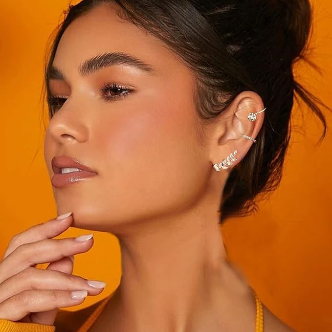 Selly - schimmernde manschetten-ohrringe