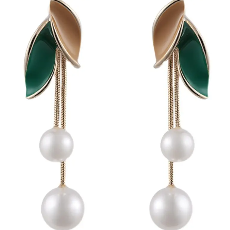 Chantel - Quasten Perlen-Ohrringe