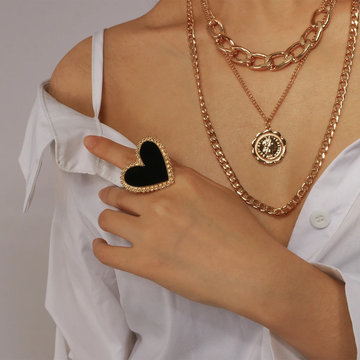 Hollie - Boho Romantic Herz Ring