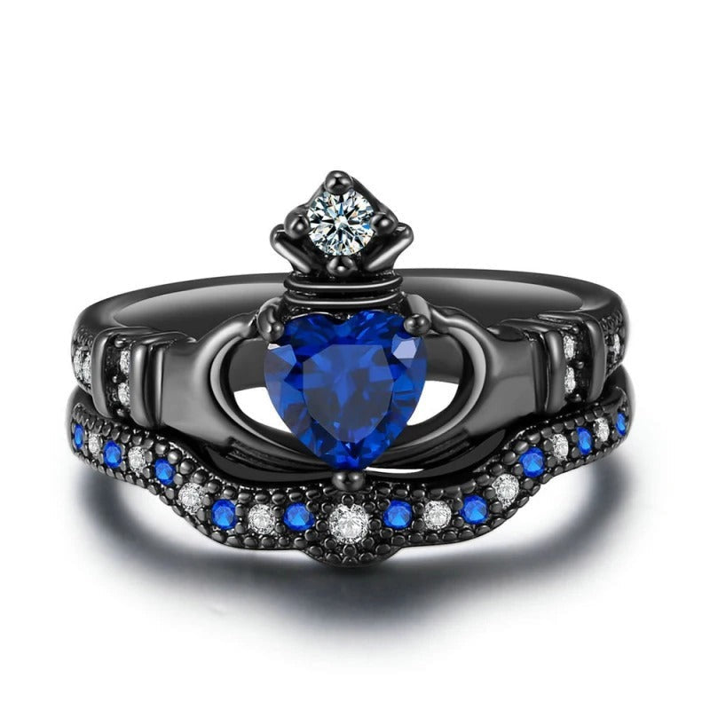 Fiona - keltischer drache blauer ring