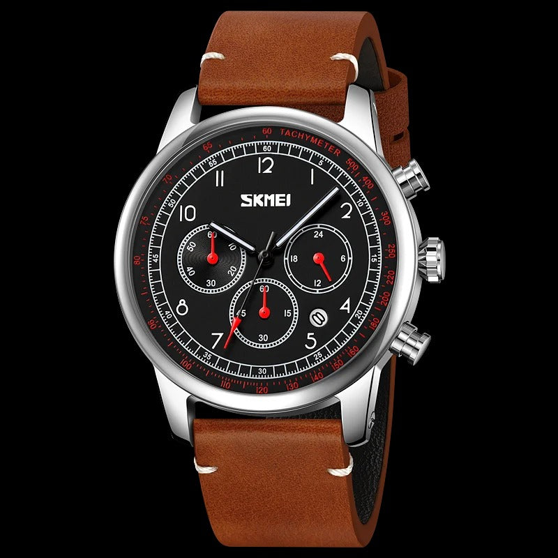 Beckett Fashion Herren Casual Lederuhr