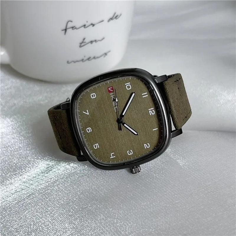 Florence - Vintage Dial Lederuhr für Frauen