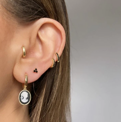 Amy - Mitternacht funkelnde Ohrstecker