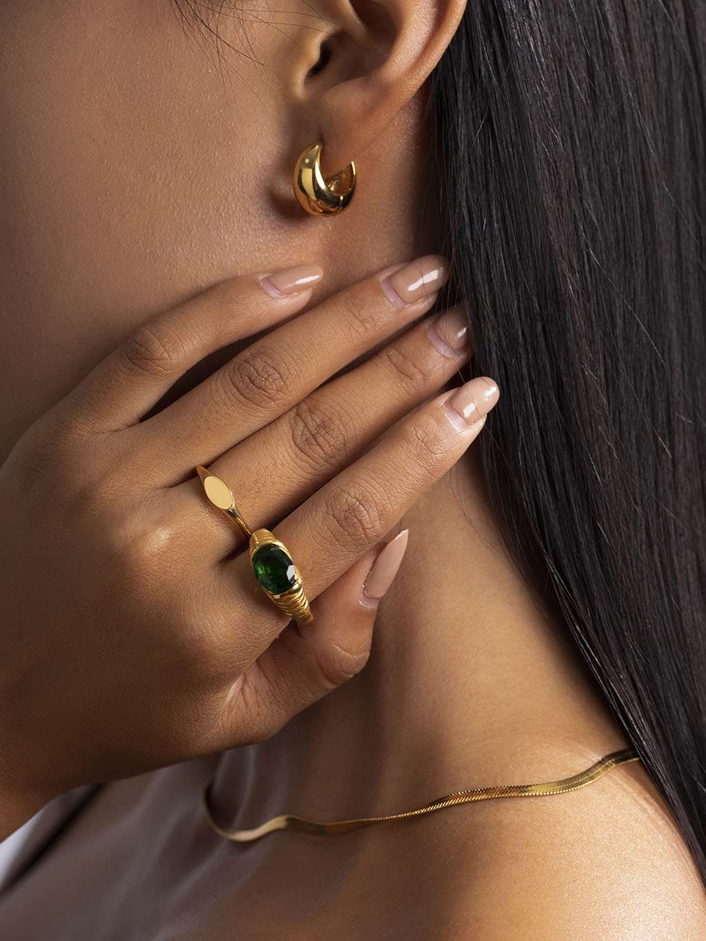 Bullet ohrringe klassik gold & silber