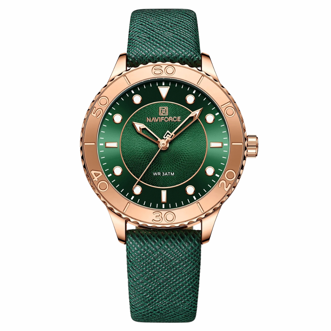 Bianca - Klassische Wasserdichte Lederuhr