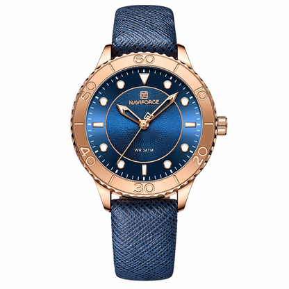 Bianca - Klassische Wasserdichte Lederuhr