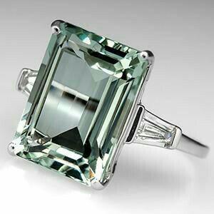 Vintage türkiser kristallring