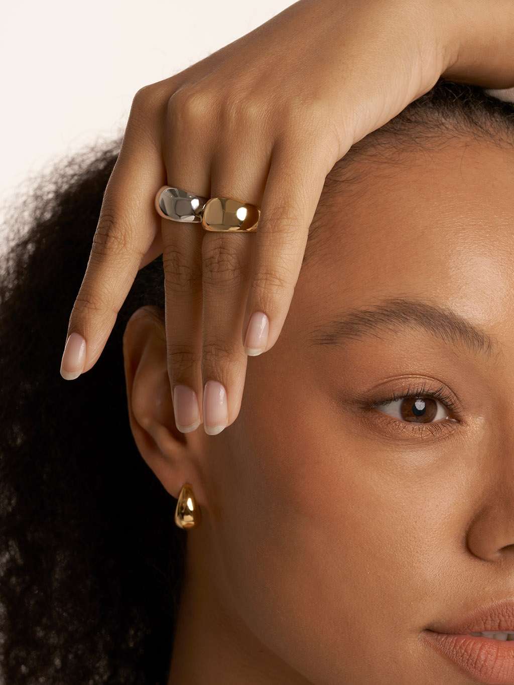 Bullet ohrringe klassik gold & silber