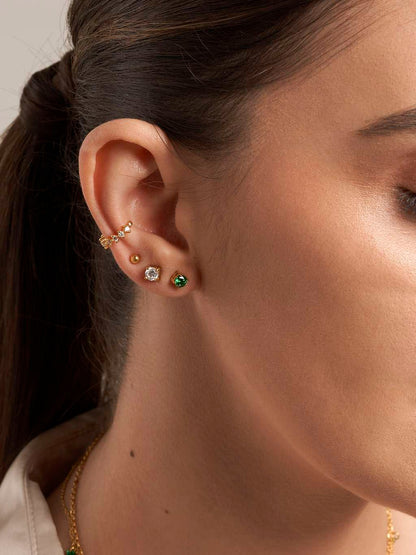 Hypoallergene 18K vergoldete Ohrringe - Wasserdichter Edelstahl-Stecker von Dorose