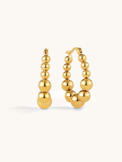 Dorose 18K-vergoldete Ohrringe aus nickelfreiem Edelstahl | wasserfest und hautverträglich für Beruf & Freizeit