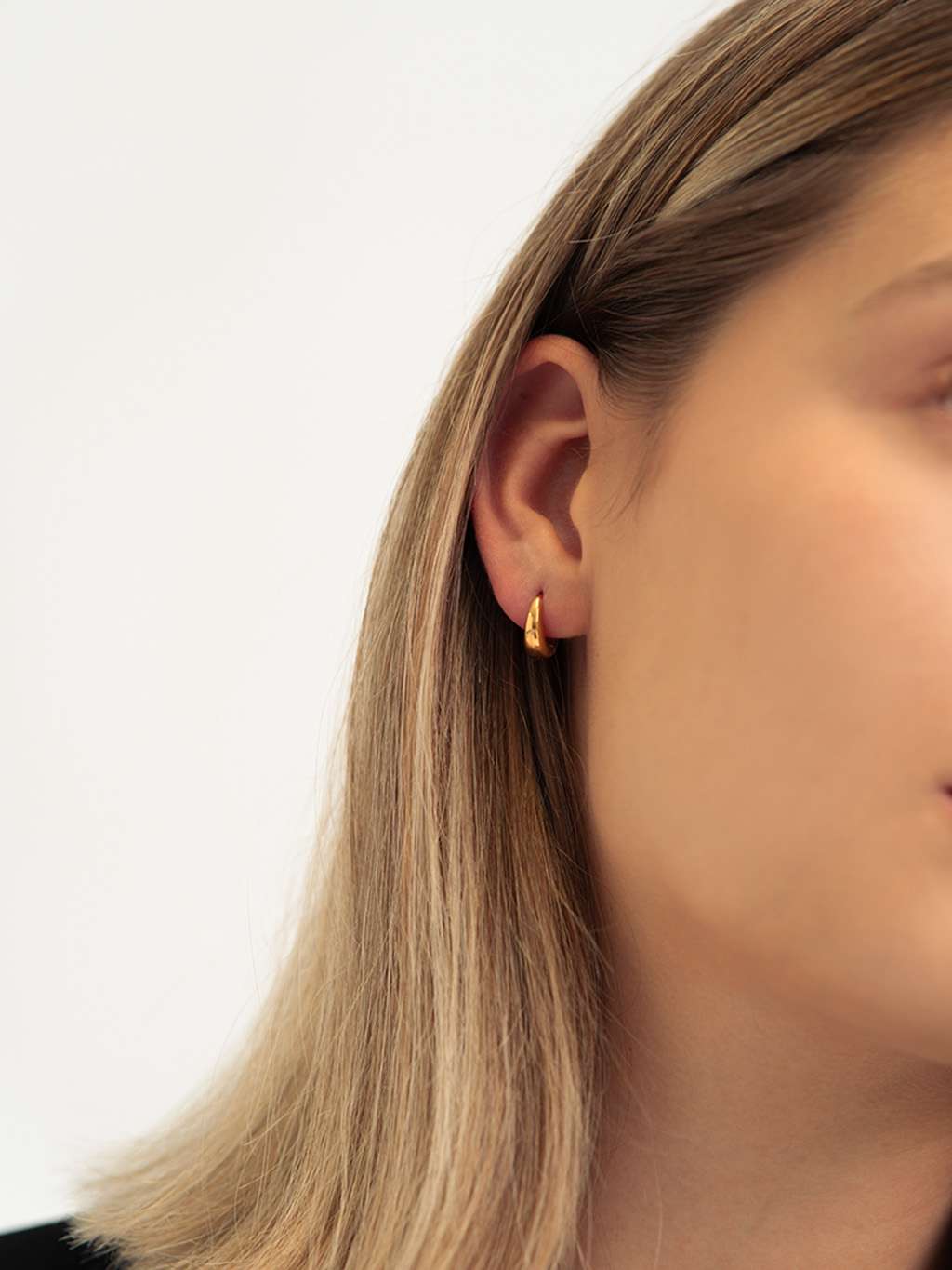 Dorose 18K-vergoldete Ohrringe aus nickelfreiem Edelstahl | wasserfest und hautverträglich für Beruf & Freizeit
