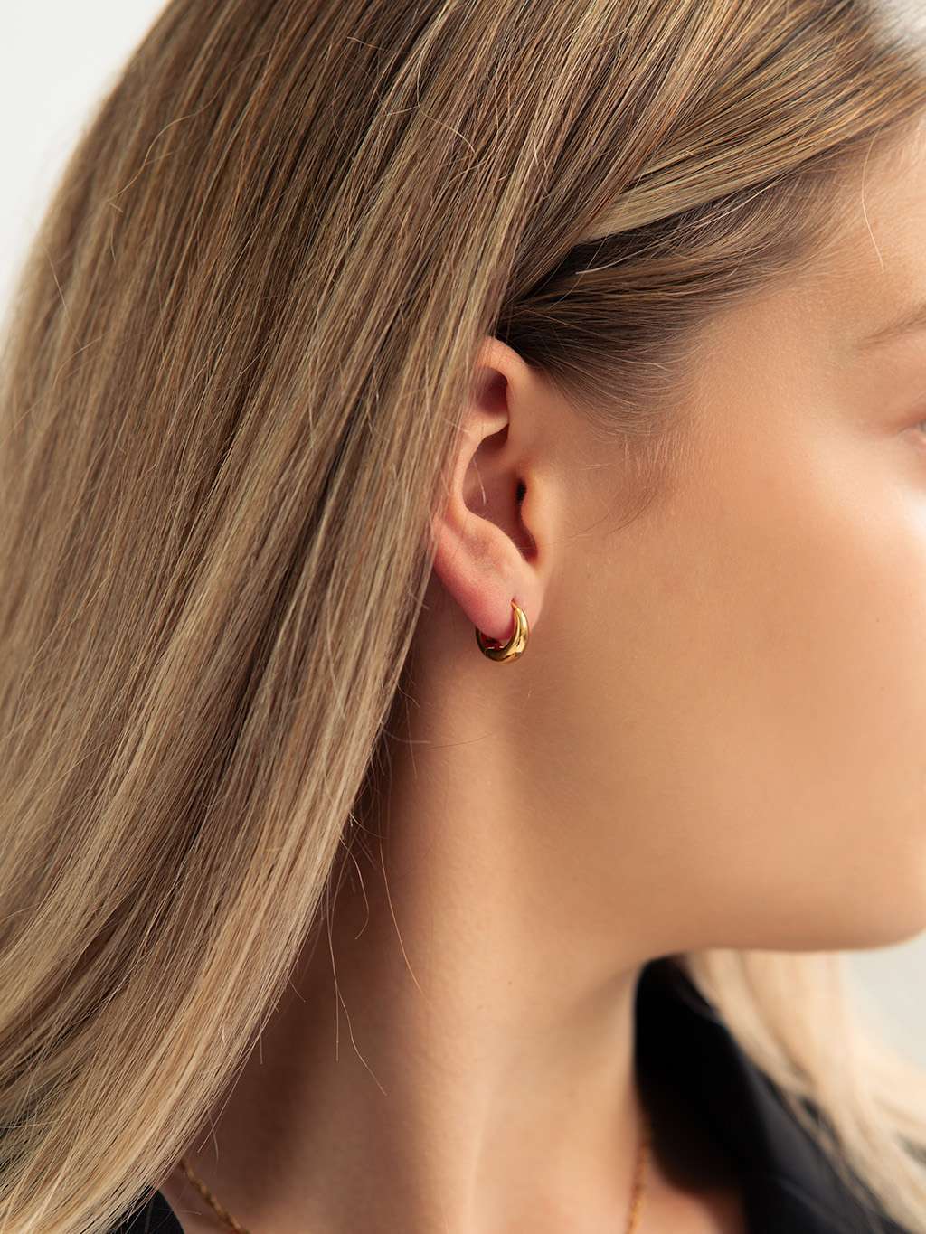 Dorose 18K-vergoldete Ohrringe aus nickelfreiem Edelstahl | wasserfest und hautverträglich für Beruf & Freizeit