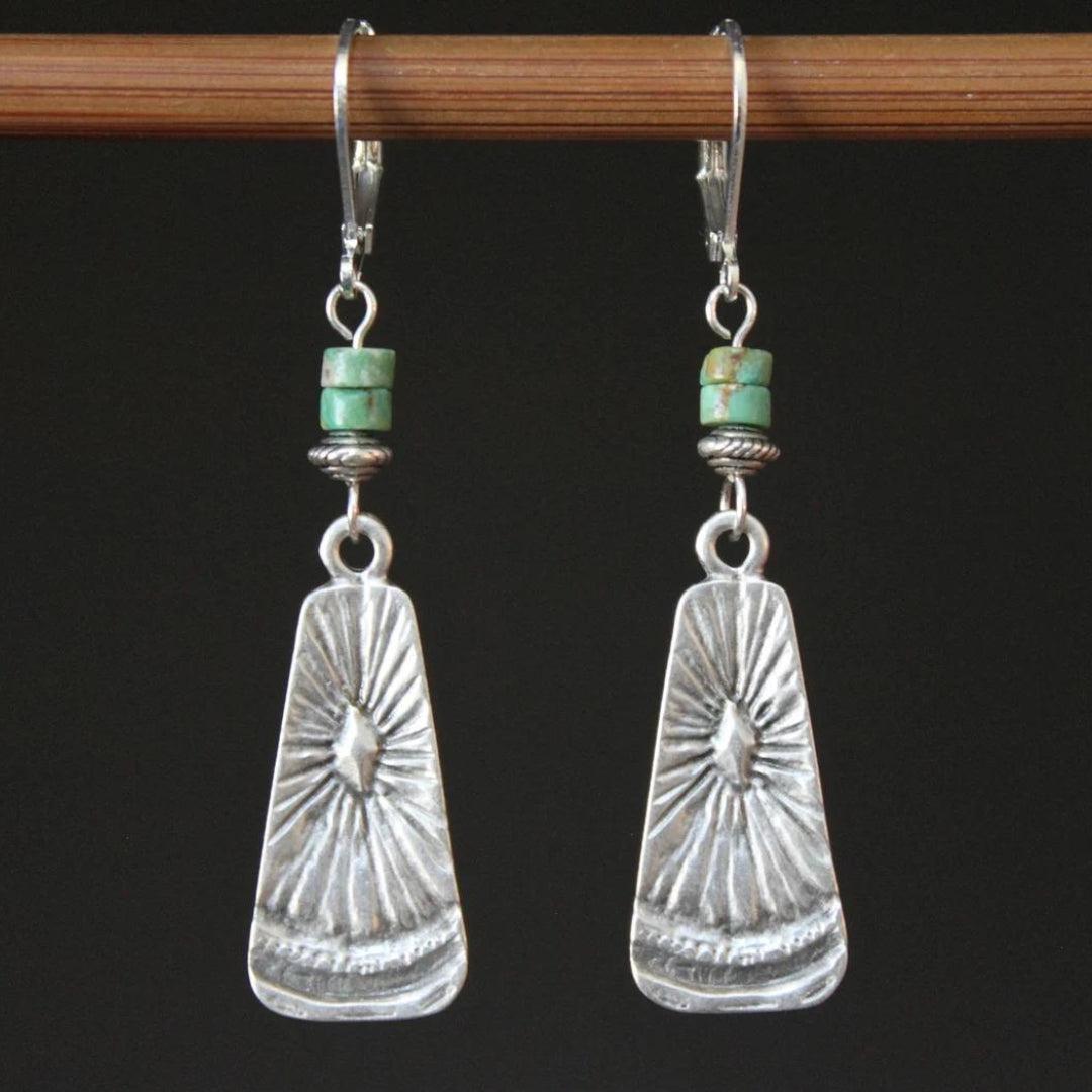 Boho maya ohrringe in gold