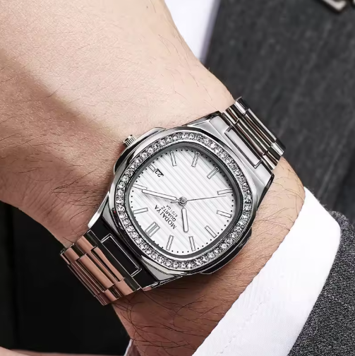 Edelstahl sport chronograph uhr