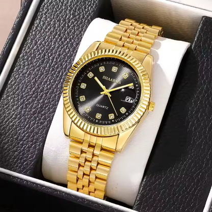 Goldene herrenuhr für jeden anlass