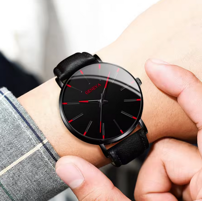 Schwarze uhr für herren