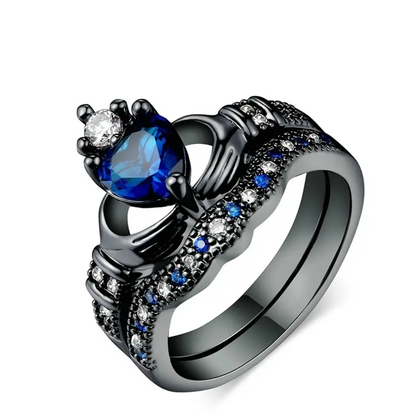 Fiona - keltischer drache blauer ring