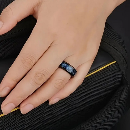 Fiona - keltischer drache blauer ring