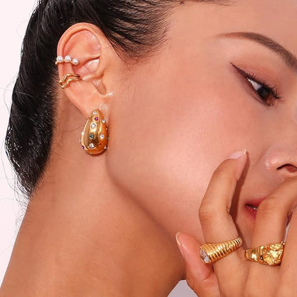 Alixa - Liquid drop Zirkon Ohrringe