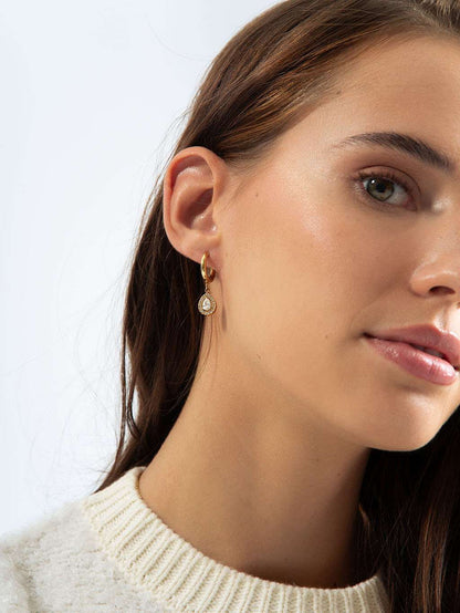 Dazzling grace ohrringe gold 10mm