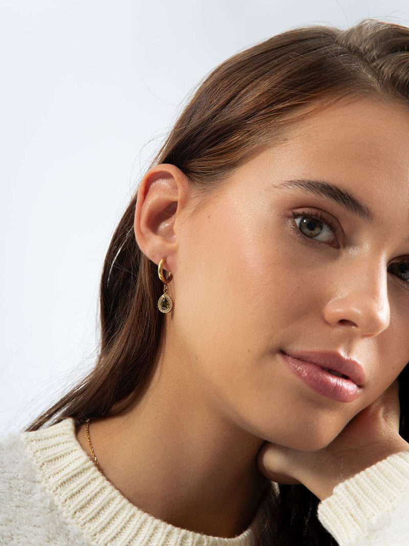 Dazzling grace ohrringe gold 10mm