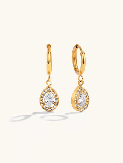 Dazzling grace ohrringe gold 10mm