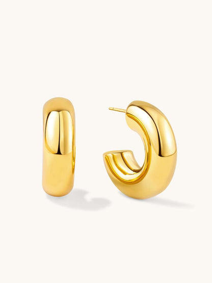 Hypoallergene 18K vergoldete Ohrringe - Wasserdichter Edelstahl-Stecker von Dorose