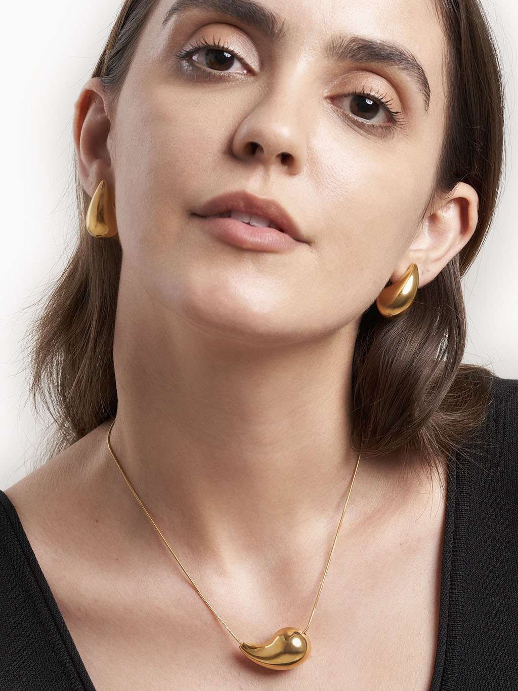 18K vergoldete Edelstahl Halskette für Damen - Wasserfester Schmuck - Geschenkidee -Hypoallergener Alltagsschmuck von Dorose