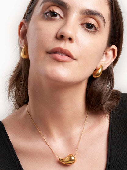 18K vergoldete Edelstahl Halskette für Damen - Wasserfester Schmuck - Geschenkidee -Hypoallergener Alltagsschmuck von Dorose