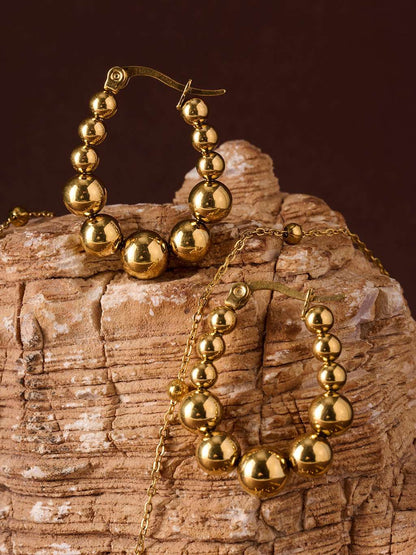 Dorose 18K-vergoldete Ohrringe aus nickelfreiem Edelstahl | wasserfest und hautverträglich für Beruf & Freizeit