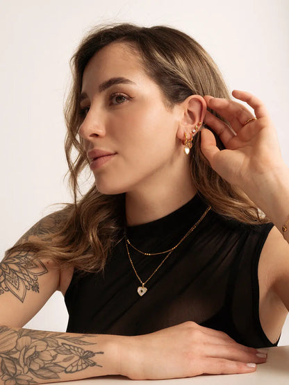 Classic dot ohrringe gold