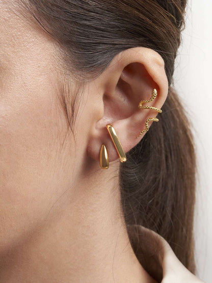 E Ohrringe Gold - Dorose | Wasserfester Schmuck, 18K vergoldet