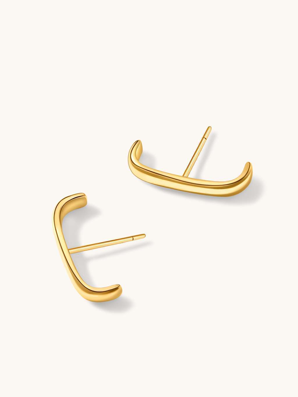 E Ohrringe Gold - Dorose | Wasserfester Schmuck, 18K vergoldet