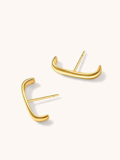 E Ohrringe Gold - Dorose | Wasserfester Schmuck, 18K vergoldet