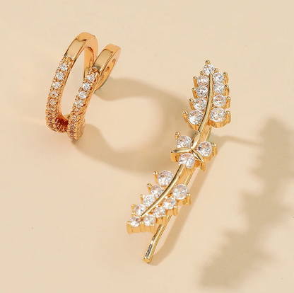 Selly - schimmernde manschetten-ohrringe