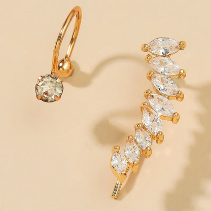 Selly - schimmernde manschetten-ohrringe