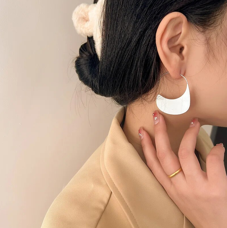 Jayda - Glitzernde Hoop-Ohrringe