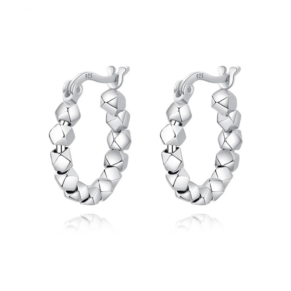 Avril - Schicke Silberwirbel-Ohrringe