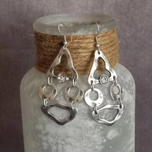 Vintage silber ethnische ohrringe