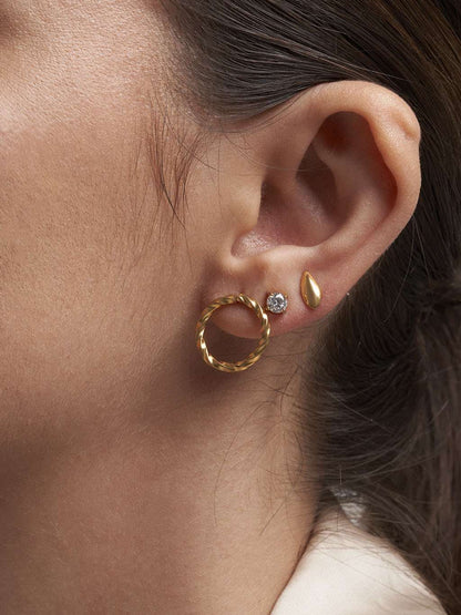 Kaula Ohrringe Gold - Dorose | Wasserfester Schmuck, 18K vergoldet