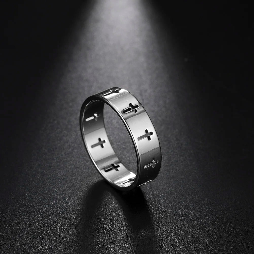 Harper - Frauen Hollow Cross Ring