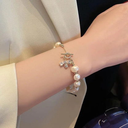 Bettina - Elegantes Perlen glitzernder Kette armband