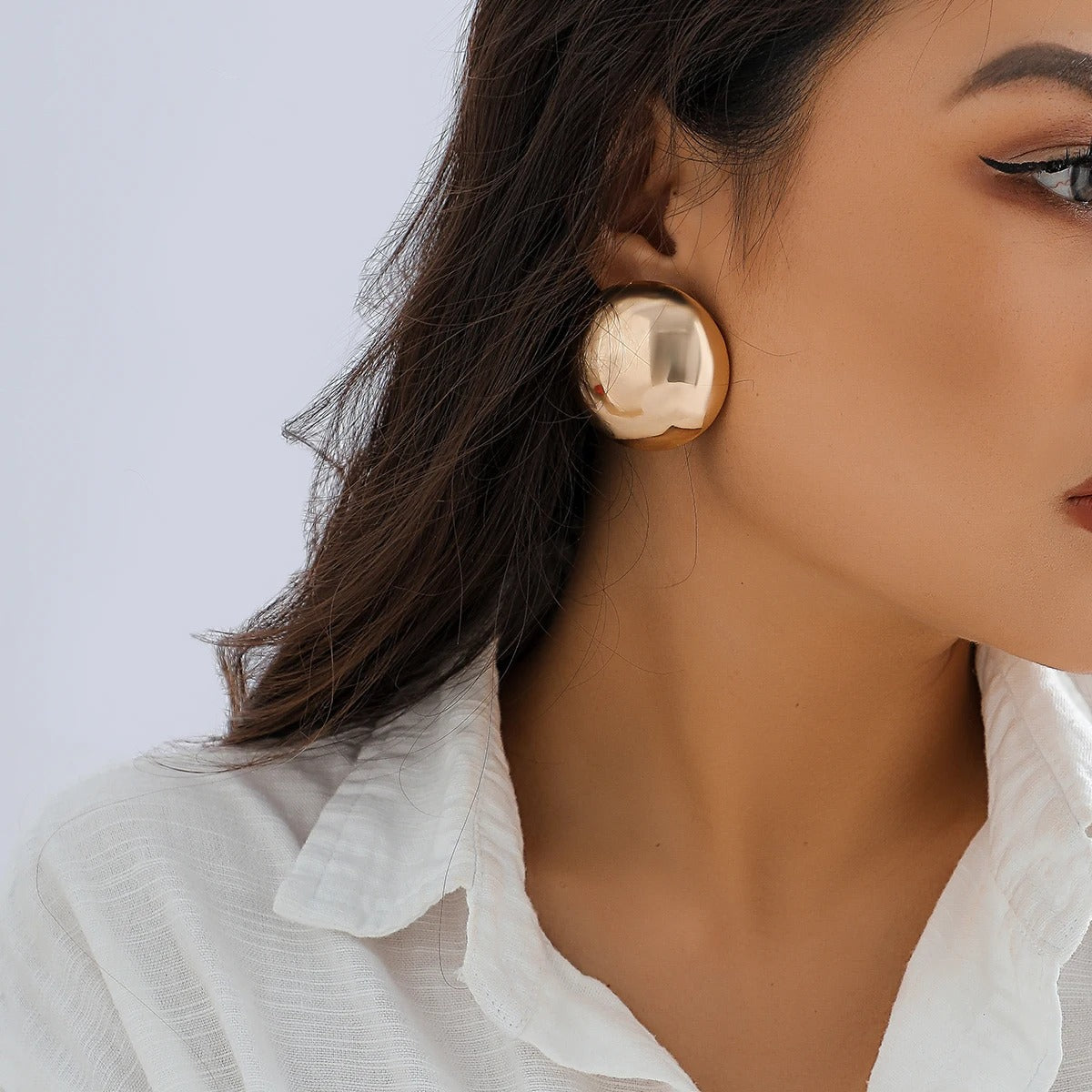 Rogelia - Elegante Metallkugel-Ohrringe