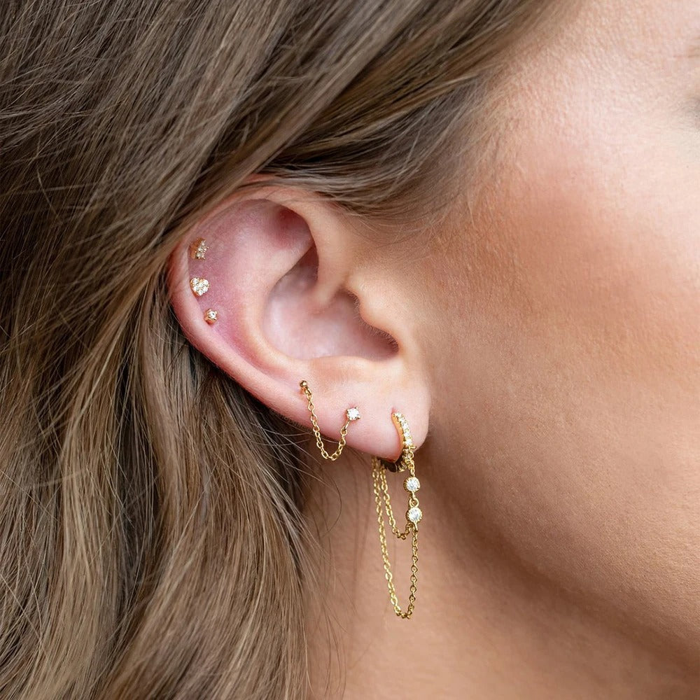 Eva - Kettenohrringe Baumelnd