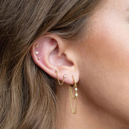 Eva - Kettenohrringe Baumelnd