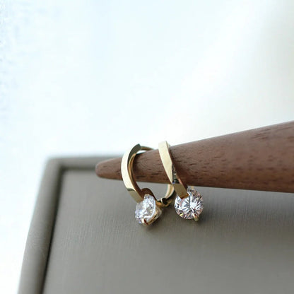 Michaela - Schimmernde Kristall-Ohrstecker